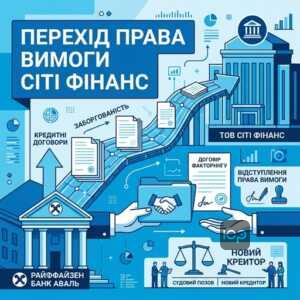 Процес переходу права вимоги від Райффайзен Банку до Сіті Фінанс суд по кредиту