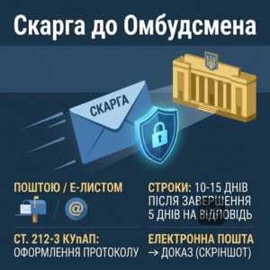 Як подати скаргу до Уповноваженого з прав людини за статтею 212-3 КУпАП