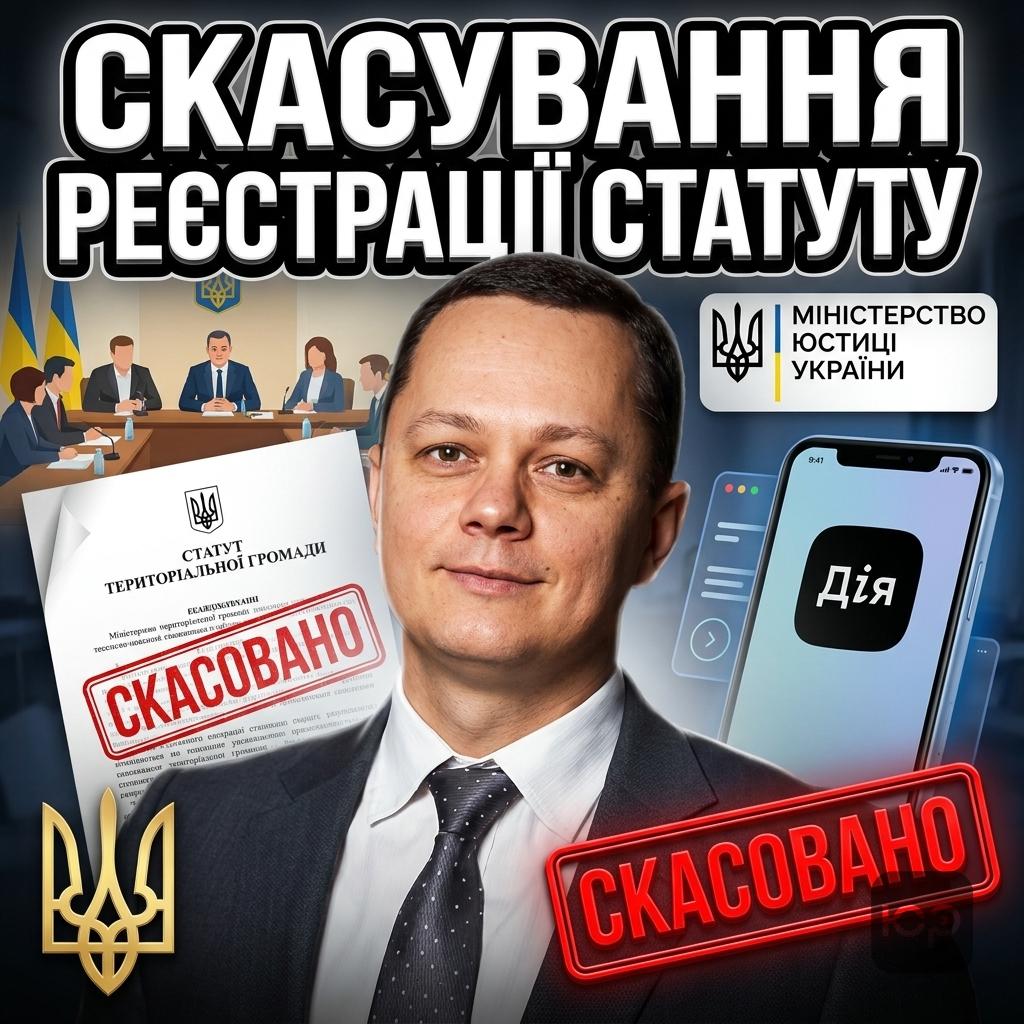 Скасування державної реєстрації статуту територіальної громади