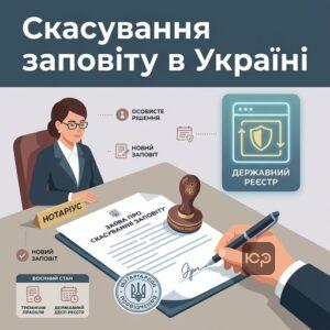 Офіційне скасування заповіту через нотаріуса в Україні