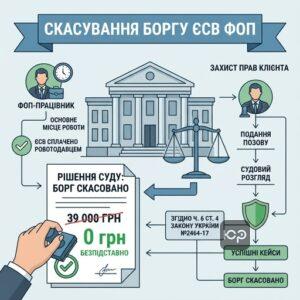 Судова практика щодо скасування боргу з ЄСВ для ФОП-працівників