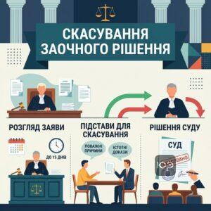 Наслідки розгляду заяви про скасування заочного рішення суду