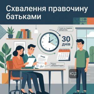 Схвалення правочину неповнолітньої особи батьками або піклувальниками