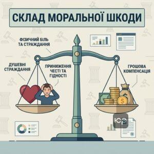 Що входить до складу моральної шкоди та які критерії оцінки застосовує суд