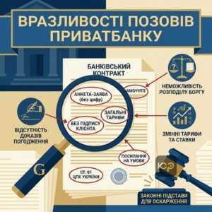 Юридичні вразливості позовів ПриватБанку та як виграти суд по кредиту