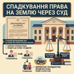 спадкування права постійного користування земельною ділянкою позиція суду