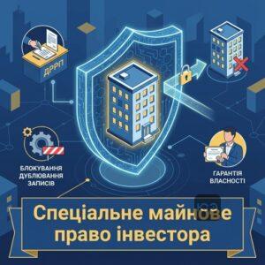 Спеціальне майнове право на майбутній об'єкт нерухомості як захист інвестора від подвійних продажів