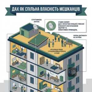 Спільна власність мешканців на дах та встановлення супутникової антени закон