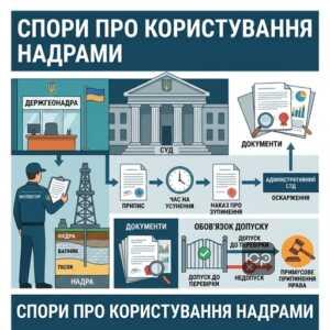 Спори щодо користування надрами та перевірки Держгеонадр