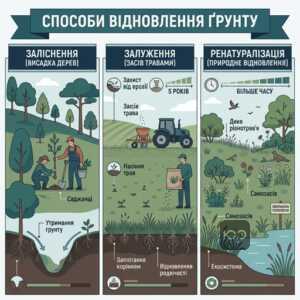 Способи консервації земель: заліснення та залуження