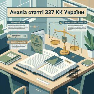 Юридичний аналіз статті 337 КК України щодо військового обліку