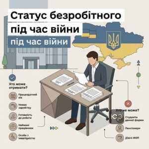 Отримання статусу безробітного в Україні під час воєнного стану для різних категорій громадян