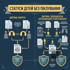 Юридична різниця між статусом дитини-сироти та дитини позбавленої батьківського піклування