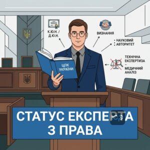 Правовий статус експерта з питань права в суді за нормами ЦПК