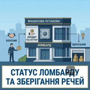 Юридичне визначення ломбарду та специфіка зберігання речей за договором