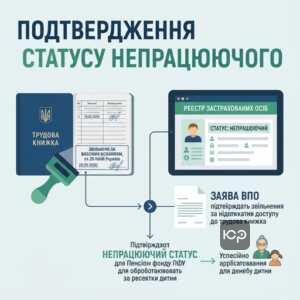 Як підтвердити статус непрацюючого пенсіонера для ПФУ надбавки на дітей