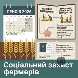 Стаж членів фермерського господарства та сплата ЄСВ для пенсії 2026