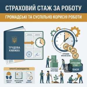 Зарахування страхового стажу за участь у громадських роботах