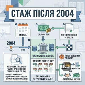 Роль сплати ЄСВ у зарахуванні страхового стажу ФОП після 2004 року