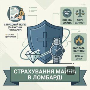Обов'язок ломбарду страхувати заставне майно на повну оціночну вартість