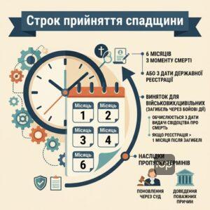 Строк прийняття спадщини 6 місяців та наслідки пропуску термінів