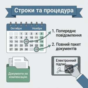 Строки подання документів на компенсацію за елеватори