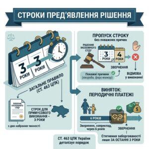 Строки пред'явлення іноземного судового рішення до виконання в Україні