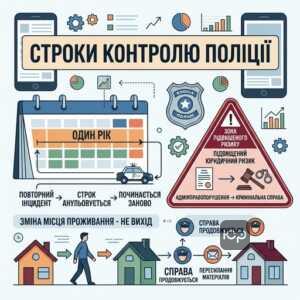 Строки профілактичного обліку за домашнє насильство