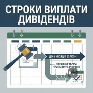 Строки виплати дивідендів акціонерам та процедура прийняття рішення