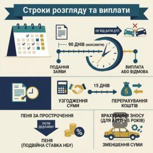 Строки розгляду заяви про страхове відшкодування та виплати коштів