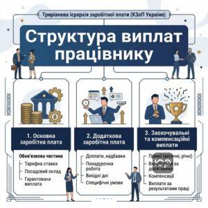 Структура заробітної плати згідно з КЗпП України 2026 року