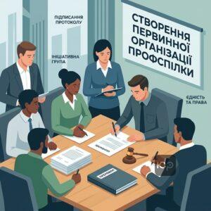 покроковий алгоритм створення профспілки на підприємстві для захисту прав працівників