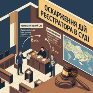 Судовий спір з державним кадастровим реєстратором ДЗК