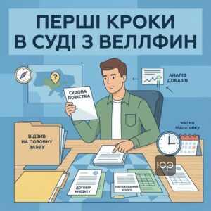 Суд з ТОВ Веллфин та перші кроки боржника для захисту від позову МФО
