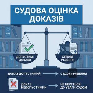Оцінка судом допустимості доказів у цивільному процесі
