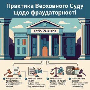 Судова практика Верховного Суду щодо фраудаторних правочинів в Україні