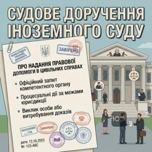 Судове доручення іноземного суду про надання правової допомоги в цивільних справах