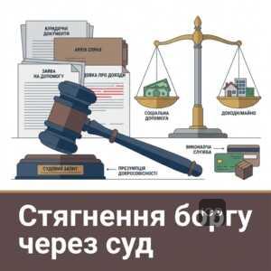 Судове стягнення надміру виплаченої соціальної допомоги малозабезпеченим сім'ям