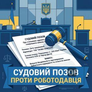 Судовий позов у справі про стягнення єдиного внеску з роботодавця