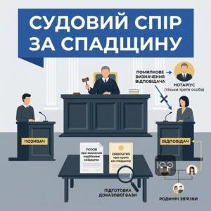 Судовий процес про оскарження свідоцтва про право на спадщину та визначення відповідача