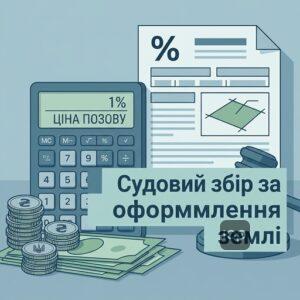 Розрахунок судового збору за позов про завершення приватизації землі