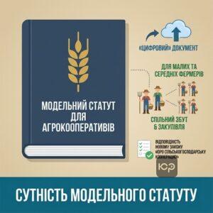 Поняття модельного статуту для агрокооперативів