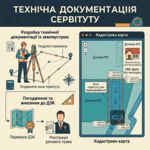 Розробка технічної документації на земельний сервітут для водовідведення