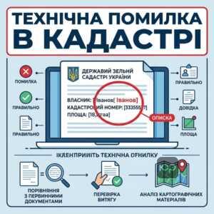 Технічна помилка в відомостях Державного земельного кадастру та способи її визначення