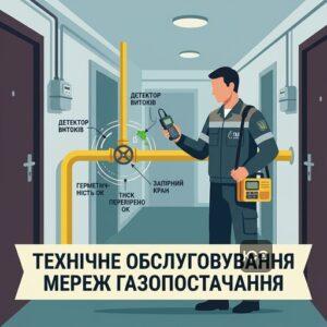 Технічне обслуговування внутрішньобудинкових систем газопостачання перевірка мереж на витоки