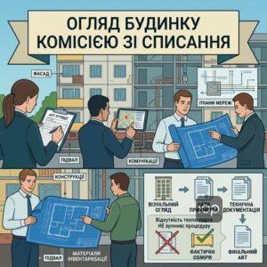Технічний огляд багатоквартирного будинку комісією для списання з балансу за Постановою 301.