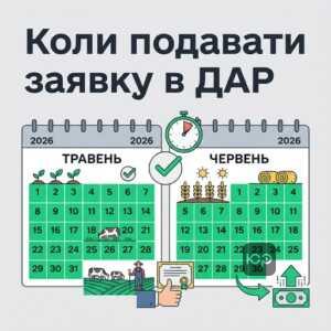 терміни подачі заявки на дотацію за корів у ДАР 2026