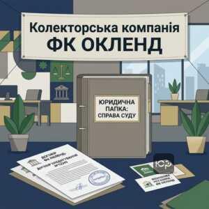суд з ТОВ ФК ОКЛЕНД та колекторська компанія