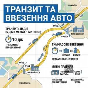 Транзит авто Украина и правила пересечения границы