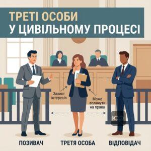 Хто такі треті особи в цивільному процесі та яка їхня роль у судовому засіданні